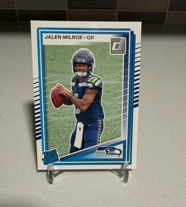 Jalen Milroe 2025 Donruss Rated Rookie Base RC Seahawks Rookie QB - Imagen 1 de 2