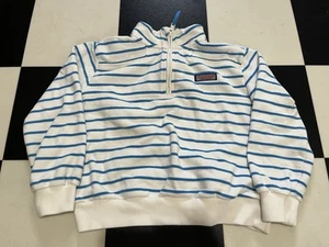 Vineyard Vines Classic Shoulder Stitch Quarter Zip Striped Shirt Youth Size: M - Picture 1 of 3
