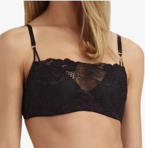 Natori Black Zen Lace Contour Cami Bra 32DD New With Tag - Picture 1 of 9