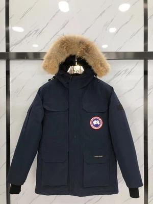 Frete grátis Jaqueta Masculina Canada Goose Azul Escuro Preferida no Inverno - Imagem 1 de 4