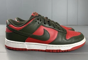 Nike Dunk Low Retro Cargo Khaki Mystic Red Freddy Krueger Size 9 - Picture 1 of 16