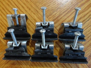 Lote de 6 clips de fregadero de cocina de montaje inferior soportes y tornillos de montaje - Imagen 1 de 5