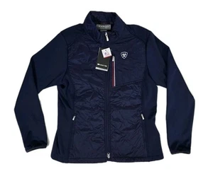 ARIAT US Equestrian Tek Fusion Zoned Insulation Navy Blue Jacket Womens L NWT - Picture 1 of 8