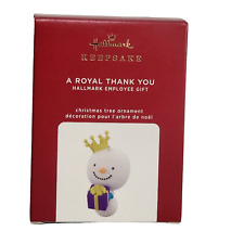 2020 Hallmark Keepsake Ornament A Royal Thank You Ltd Ed Employee Gift LPR3444