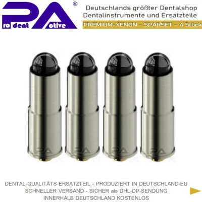 GEEIGNET FÜR DIE VERWENDUNG FÜR W&H XENON bulb kompatibel zu W&H Turbinen TA-96L - TA-98L │SPARPAKET – 4 Stück ¹