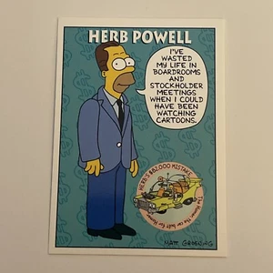1994 Skybox The Simpsons Series II Characters Herb Powell Card #S29 - Picture 1 of 2