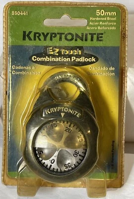 Combination Padlock 50mm Hardened Steel Kryptonite Ez Touch New Sealed - Image 1 of 4