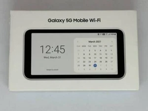 Routeur portable gratuit Samsung Galaxy 5G Mobile Wifi SCR01 Sim Wi-Fi blanc - Photo 1/2
