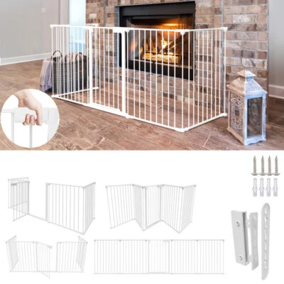 Absperrgitter Türschutzgitter Ofen Kaminschutzgitter Kinderzaun Hundegitter Ofen - Bild 1 von 4