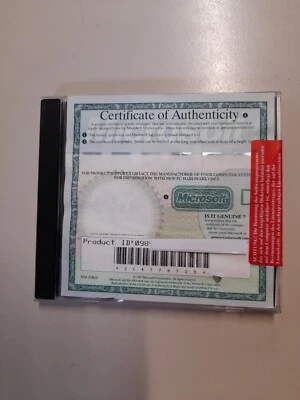 Windows NT Workstation 4.0 OEM (versiegelt, mit Lizenzkey, Windows NT 4.0 CD)  - Bild 1 von 3