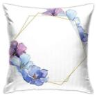 DJNGN Pillowcase Blue Purple Flax Floral Botanical Flower Wild Spring Leaf (DVD)