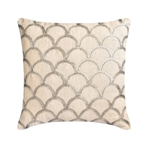 Funda Cojín Sofá Decorativa Plateada 16"x16", Decoración Hogar Lino - Acordo Plateado - Imagen 1 de 3