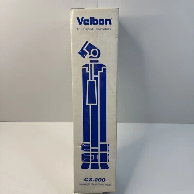 Velbon CX 200 Photo Video Tripod Lightweight 16 1/2” Extends To 45.1" - Image 1 of 4