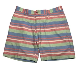 Peter Millar Chino Golf Shorts Herren Gr. 36 Pastell Horizontal Streifen Sommer " - Bild 1 von 9