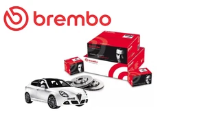 KIT DISCHI E PASTIGLIE FRENO ANTERIORI+POSTERIORI BREMBO ALFA ROMEO GIULIETTA II - Imagen 1 de 7