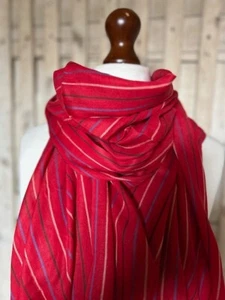Unisex roter Streifen Micro Modal Pashmina Schal von Pashmina Love - Bild 1 von 3