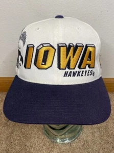 Vintage University of Iowa Hawkeyes Shadow Sports Specialties Snapback Hat Wool - Picture 1 of 9