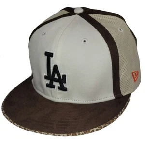 Cappello LA Dodgers New Era 5950 Savannah Kick Fitted - Bianco/Abbronzato/Marrone - Foto 1 di 1