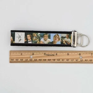 River Phoenix 1990s fan Grosgrain Ribbon Cotton Webbing Wristlet Key Fob 6 inch - Picture 1 of 2