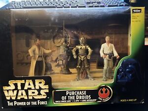 Star Wars Power of the Force - Purchase Of The Droids Owen Luke Skywalker C-3PO
