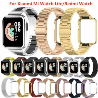 Metall Armband Case für Xiaomi Mi Watch Lite/Redmi Watch Edelstahl Uhrenarmband - Bild 1 von 4