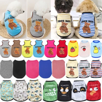 Pet Dog Clothes Puppy T Shirt Clothing For Small Dogs Puppy Chihuahua VestPlaid% - Image 1 of 4