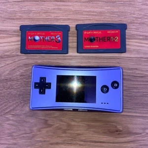 Nintendo GameBoy Micro Blue Mother1 2 Mother3 Set Funcionamiento confirmado - Imagen 1 de 12