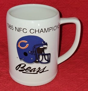 Vintage Chicago Bears Papel Ceramic Coffee Mug-1985 NFC CHAMPIONS - Picture 1 of 6