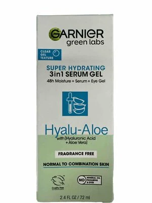 Garnier Green Labs Hyalu-Aloe Super Hydrating 3in1 48H Moister +Serum + Eye Gel - Image 1 of 4