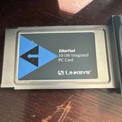 Linksys EtherFast 10/100 Ethernet LAN PCMCIA PC Card with Integrated Jack PCM100 - Image 1 of 4