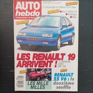 AUTO HEBDO 626 RENAULT 25 V6 i Gérard ducarouge grand prix Pau 1988 f3000 - Imagen 1 de 2