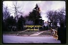 Firefighters at House Fire at Hinsdale, Illinois in 1967, Kodachrome Slide j11a