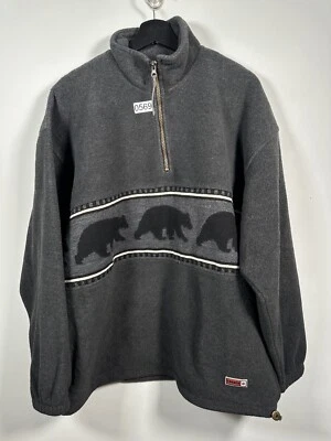 De Colección Ropa Deportiva New Era Osos Media Cremallera 1/4 Canadá AOP Unisex Adultos Talla 26x30 Foto 1 de 4