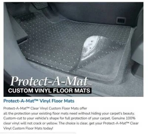 2 Rows 4 Pc Clear Protect-A-Mat Custom Floor Mats for Lexus ES - Made in USA - Picture 1 of 24
