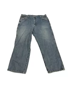 Jeans Cinch gamba dritta lavaggio medio blu taglia 38x29 western denim abbigliamento da lavoro - Foto 1 di 7