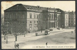 Switzerland 1918 Postcard of Neuchatel to Gunten 10c Red Fine NEUCHATEL CDS - Picture 1 of 2