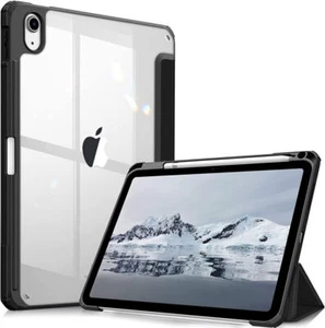 Transparent iPad case with Pencil Holder - Slim Fit - Smart Cover - Picture 1 of 13