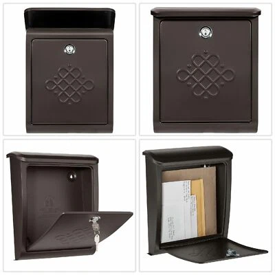 Bordeaux Wall Mount Locking Mailbox Rubbed Bronze steel metal - Image 1 of 4