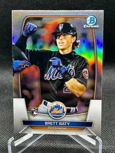 2023 Bowman Chrome BRETT BATY PHOTO IMAGE VARIATION RC METS #15 - Picture 1 of 2