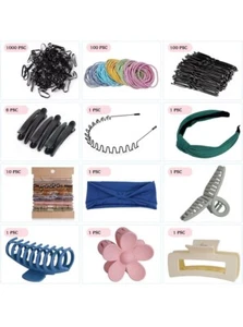 Hair Accessories for Women 1223 PCS, Includes Hair Claws Clips Boho Hair Ties - Picture 1 of 7