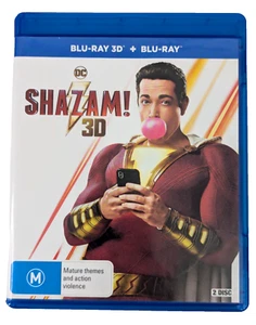 Shazam! 3D & 2D Blu-ray, 2019 Aus Release Zachary Levi, Mark Strong FREE POST - Picture 1 of 6