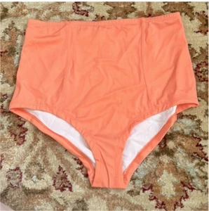 Urban Outfitters Out From Under Coral High Rise Bikini Bottoms M - Picture 1 of 3