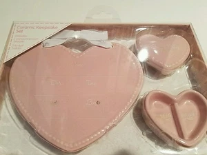 Infant Girls Stepping Stones Brand Pink Ceramic Keepsake & Trinket Set Newborn - Picture 1 of 1