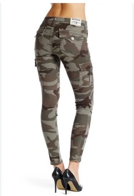 True Religion Skinny Camo Cargo, Zippered Ankle 26 x 29 Inseam, $199 - Image 1 of 4