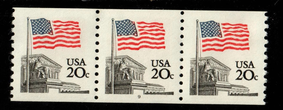 Scott 1895 20¢ Flag Over Supreme Court P#9 MNH Free US shipping - Image 1 of 1