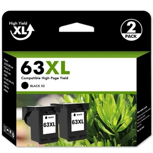 63 XL Ink Cartridge for HP 63XL Officejet 4650 3834 Envy 4520 4512 4516 Printer - Picture 1 of 10