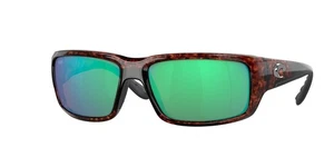 COSTA DEL MAR 6S9006 35 Fantail Tortoise Green Mirror 59mm Men's Sunglasses 580G - Picture 1 of 2