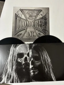 Black Label Society Doom Crew Inc Half Black Vinyl Band Autographed Signed - Picture 1 of 9