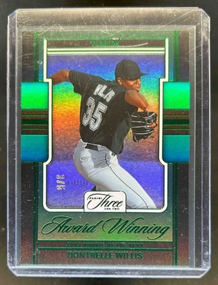 2025 帕尼尼 Three and Two Dontrelle Willis 获奖翡翠 #3/5 马林鱼队 — 第 1/2 张图片