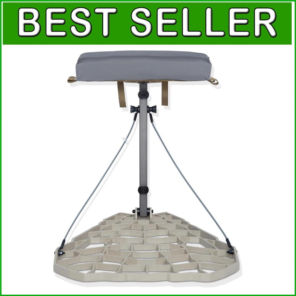 Durable Hang-On Treestand with Chamfered Tooth Design & Safety Harness included - Image 1 of 4